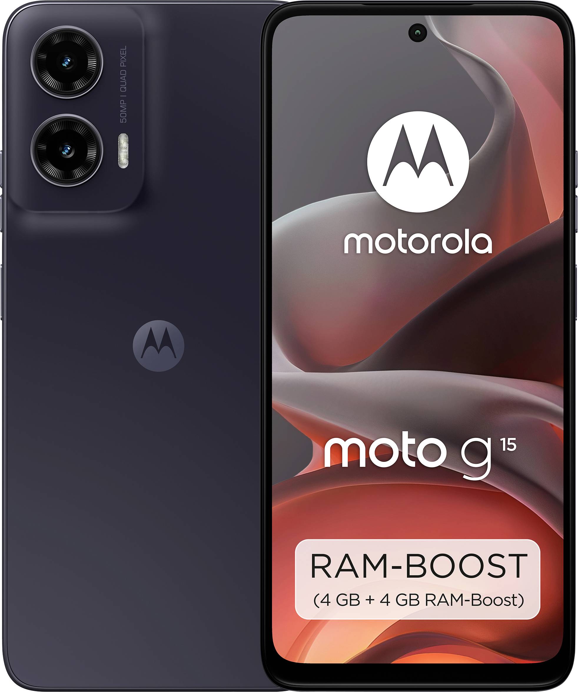 Motorola moto g15 128 GB Grau EEK A (A - G) 17.1 cm (6.72 Zoll) Smartphone