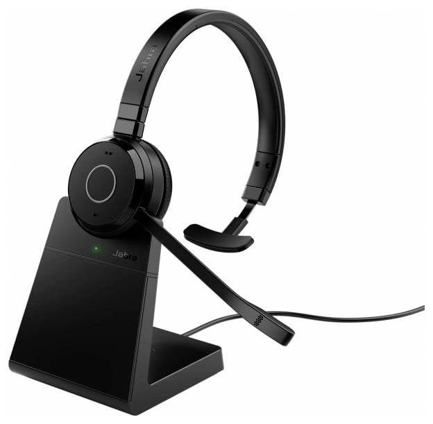 Jabra Evolve 65 TE Link390a UC Mono On Ear Headset Bluetooth® Schwarz Headset