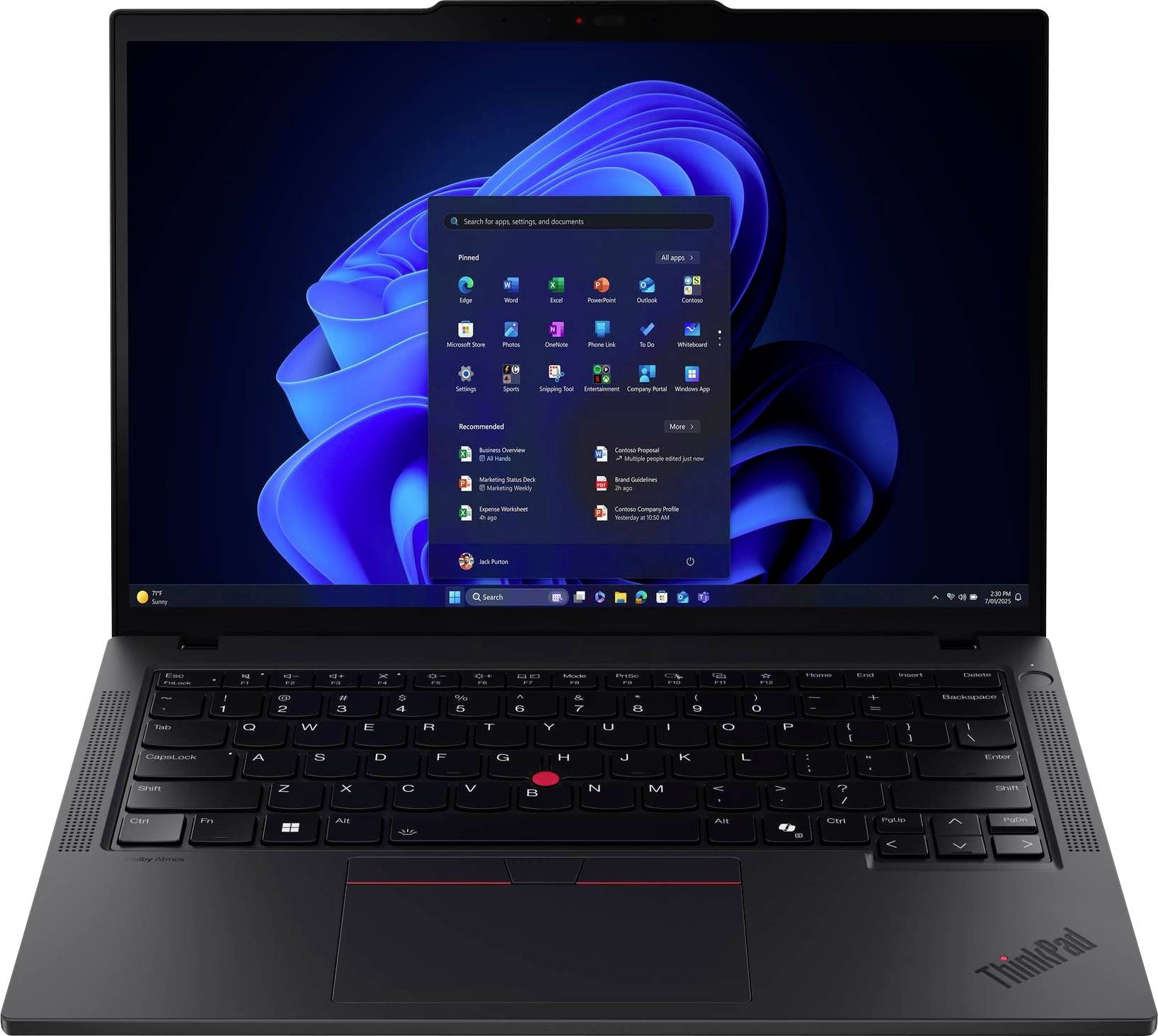 Lenovo Notebook ThinkPad T14 Gen 6 (Intel) 35.6 cm (14 Zoll) WUXGA Intel® Core™ Ultra 7 255U 32 GB RAM 1 TB SSD Deutsch