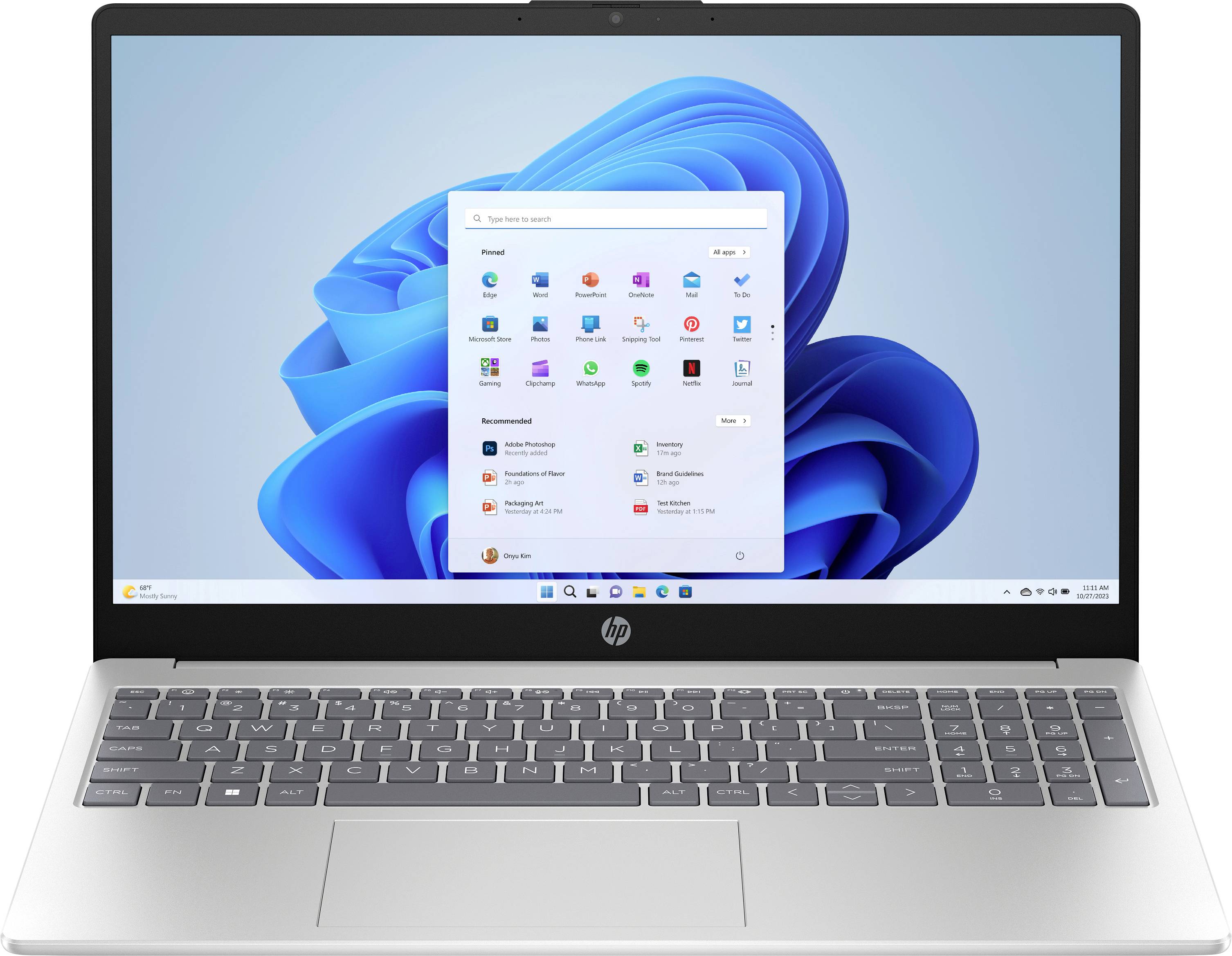 HP Notebook "15-fc0673ng" 39.6 cm (15.6 Zoll) Full HD Intel® Core™ i7 i7-1355U 16 GB RAM 1 TB SSD Deutsch