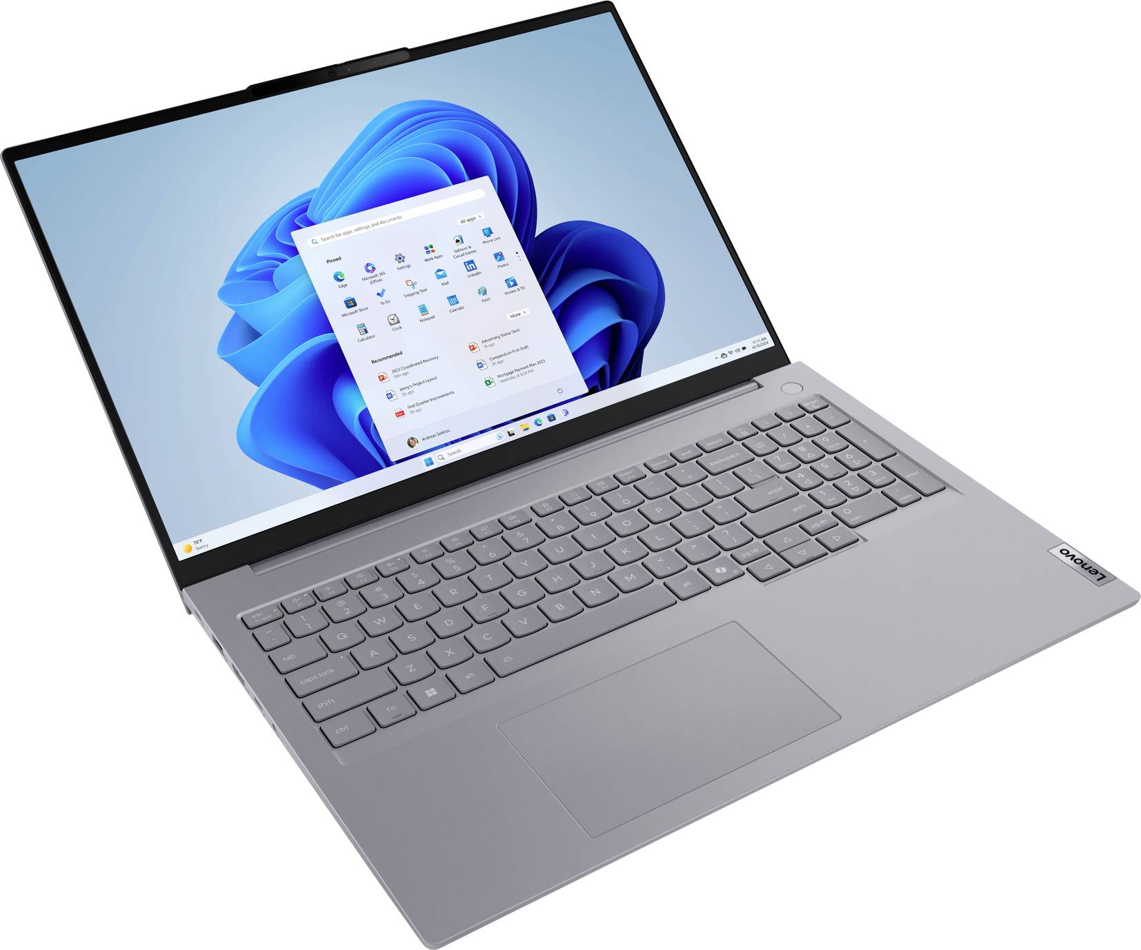 Lenovo Notebook ThinkBook 16 G8 40.6 cm (16 Zoll) WUXGA Intel® Core™ Ultra 7 (Series 2) 255H 16 GB RAM 512 GB SSD Deutsc