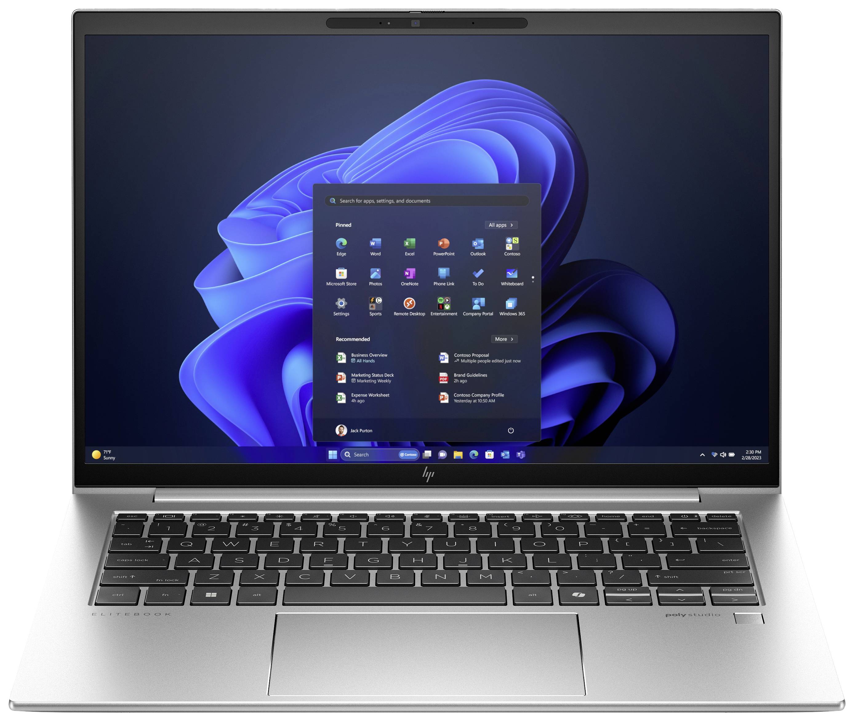 HP Notebook 35.6 cm (14 Zoll) Full-HD+ AMD Ryzen 7 780M 16 GB RAM 512 GB SSD Deutsch