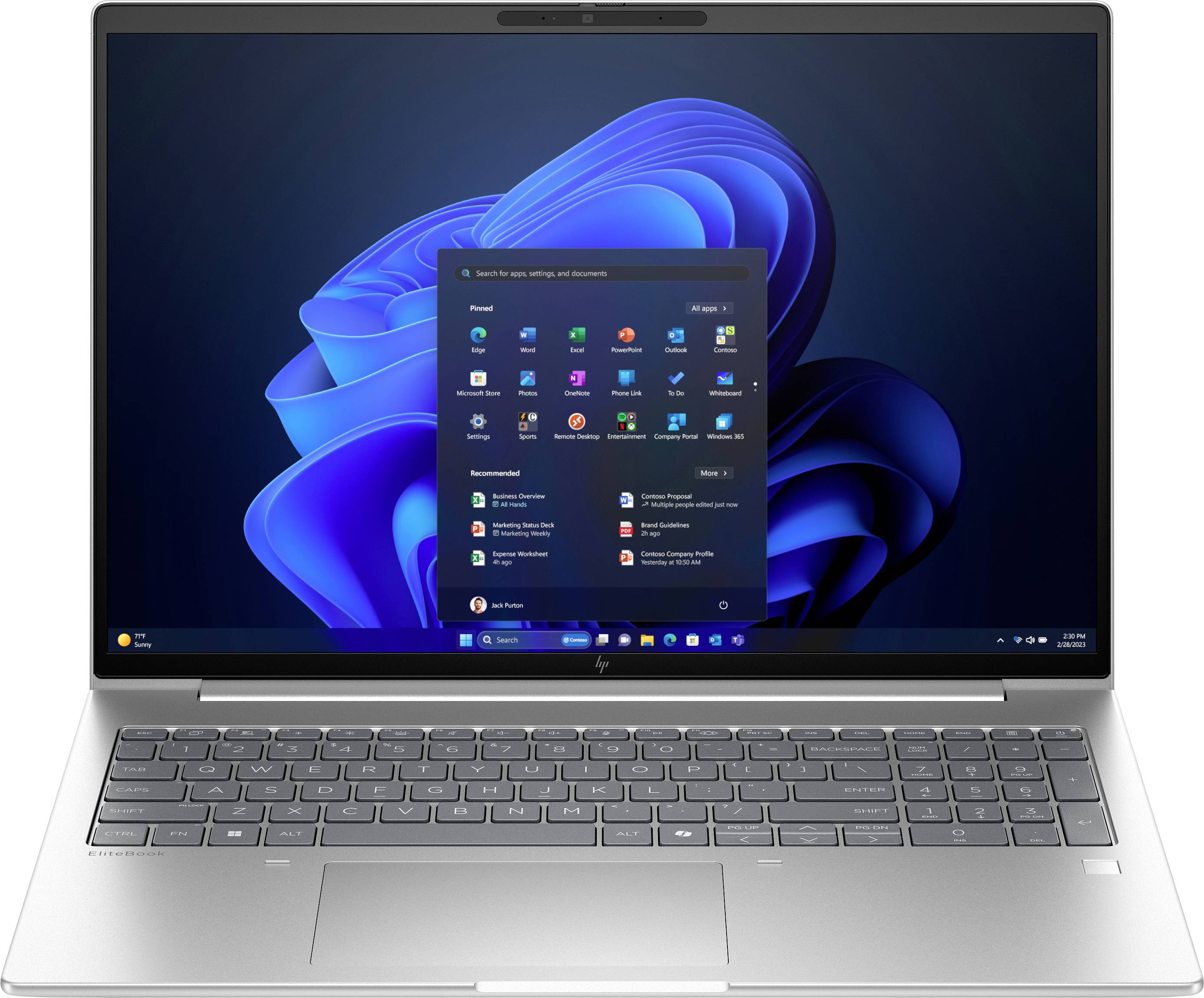 HP Notebook EliteBook 6 G1a 40.6 cm (16 Zoll) WUXGA AMD Ryzen 5 230 16 GB RAM 512 GB SSD Deutsch
