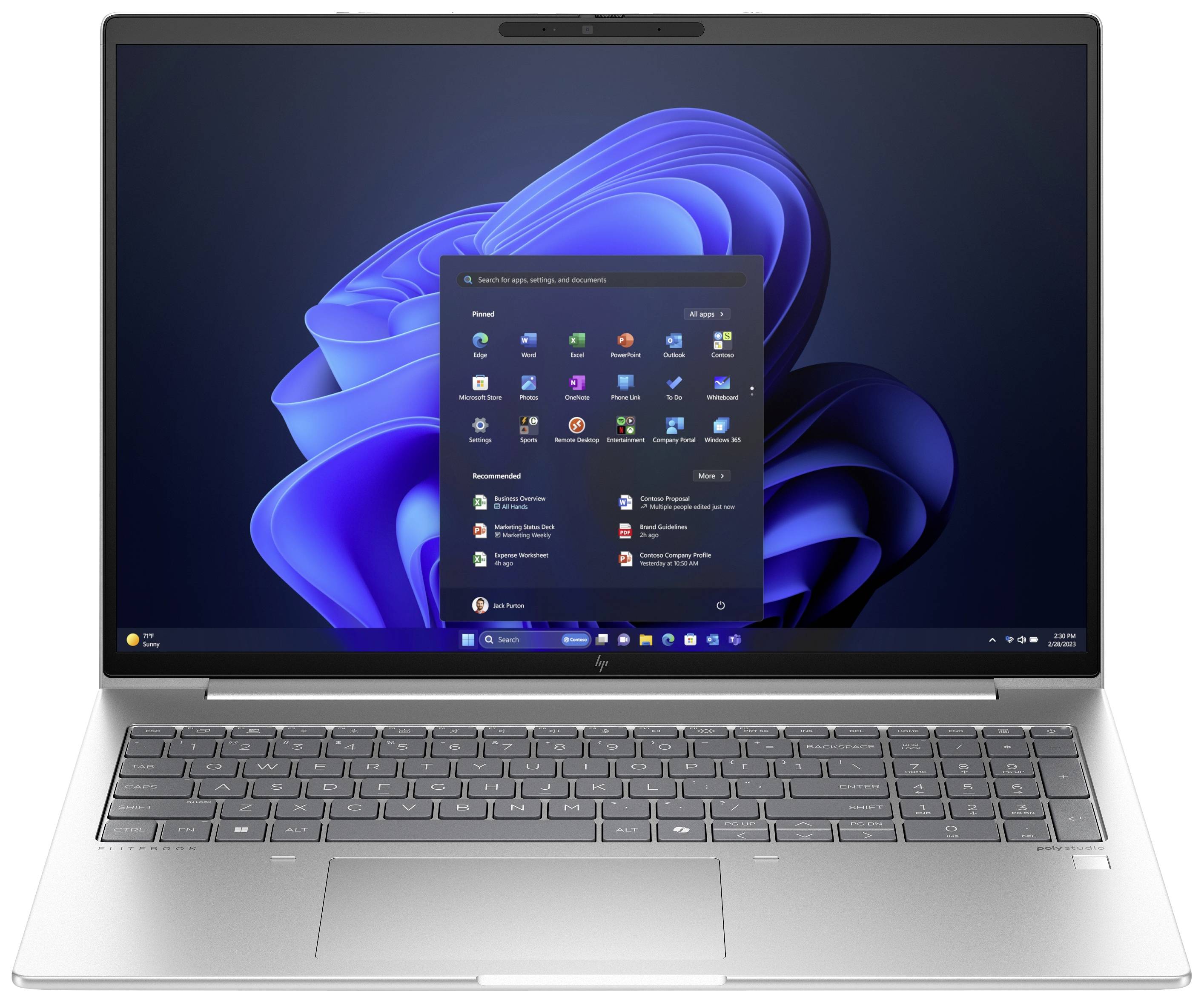 HP Notebook 40.6 cm (16 Zoll) Full-HD+ AMD Ryzen 5 7535U 16 GB RAM 512 GB SSD Deutsch