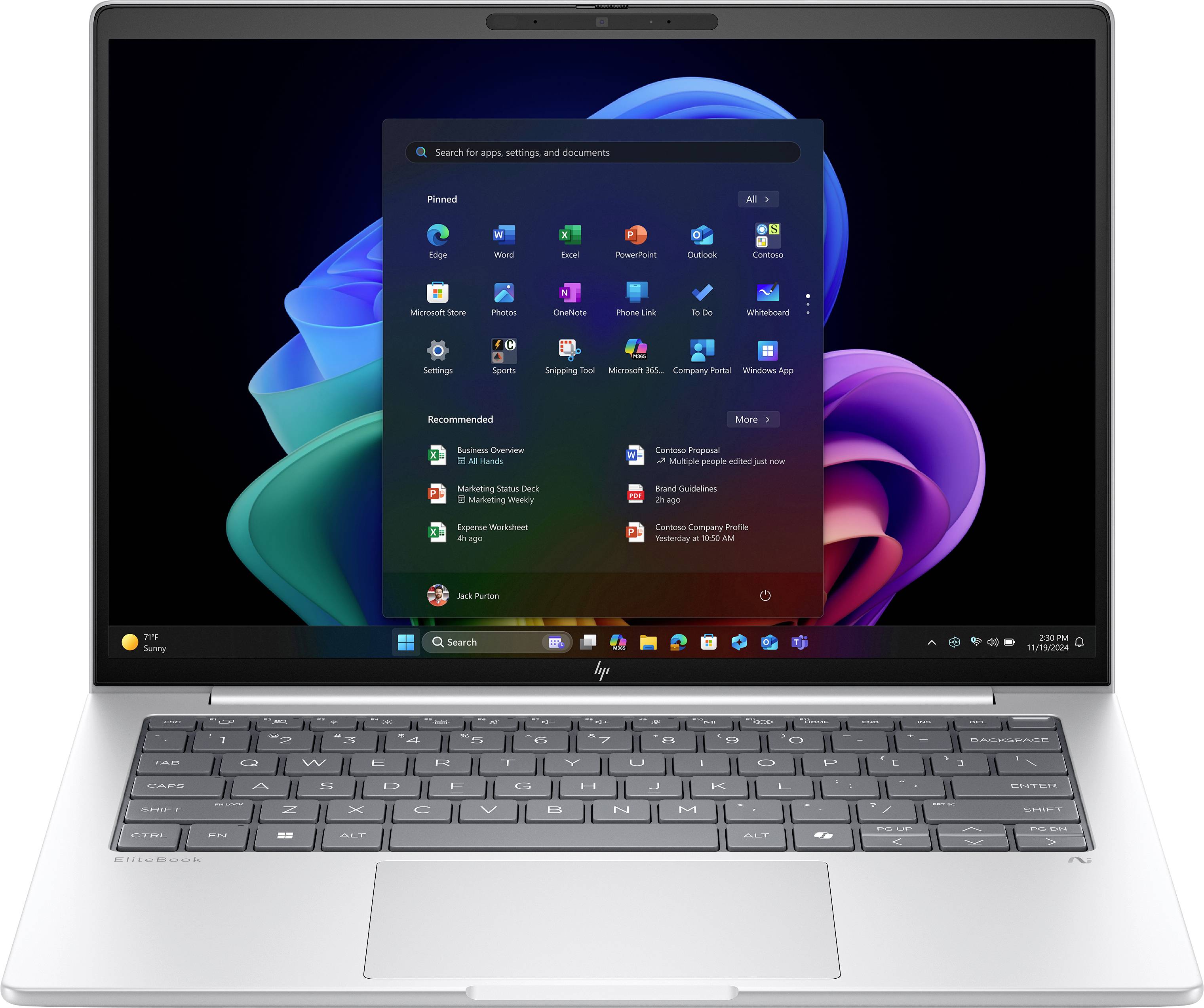 HP Notebook EliteBook 8 G1a 35.6 cm (14 Zoll) WUXGA AMD Ryzen 7 250 64 GB RAM 1 TB SSD Deutsch