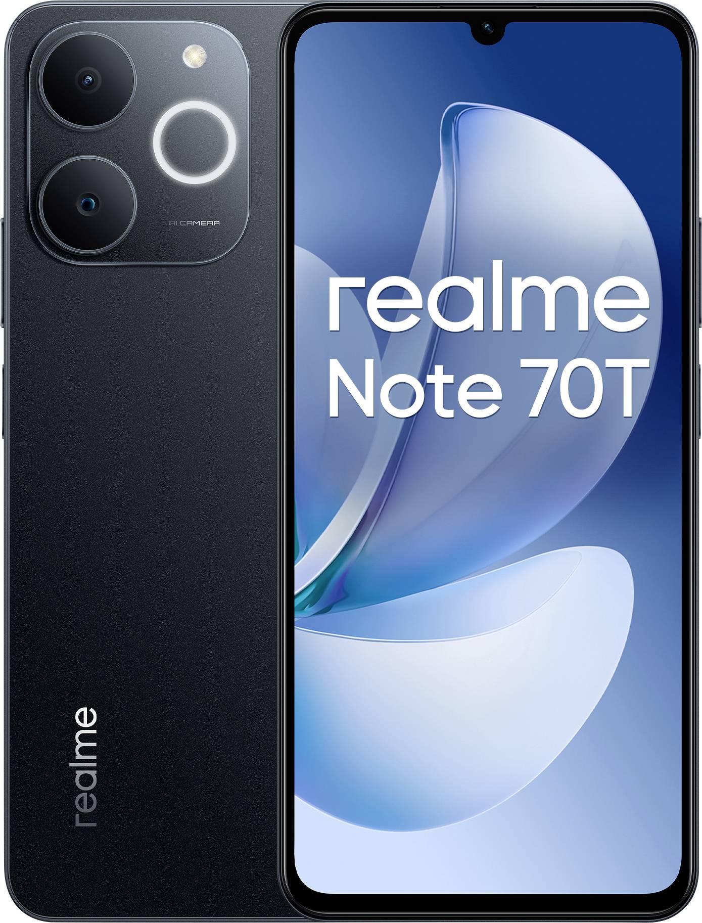 Realme Note 70T 256 GB Schwarz EEK A (A - G) 17.1 cm (6.75 Zoll) Smartphone