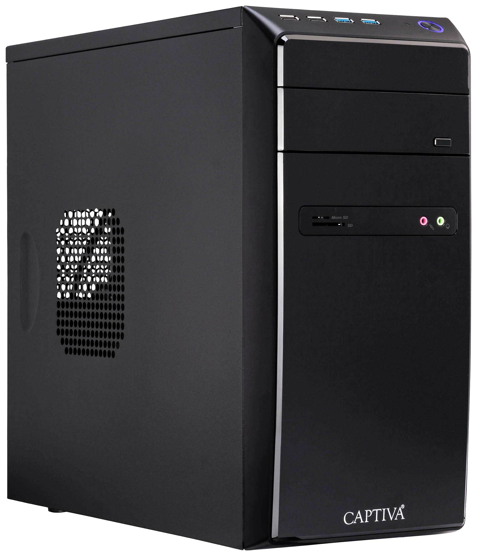 Captiva Desktop PC Power Starter R64-121 AMD Ryzen 5 5600G 4.4 GHz 16 GB RAM 500 GB SSD AMD Radeon Graphics 64121