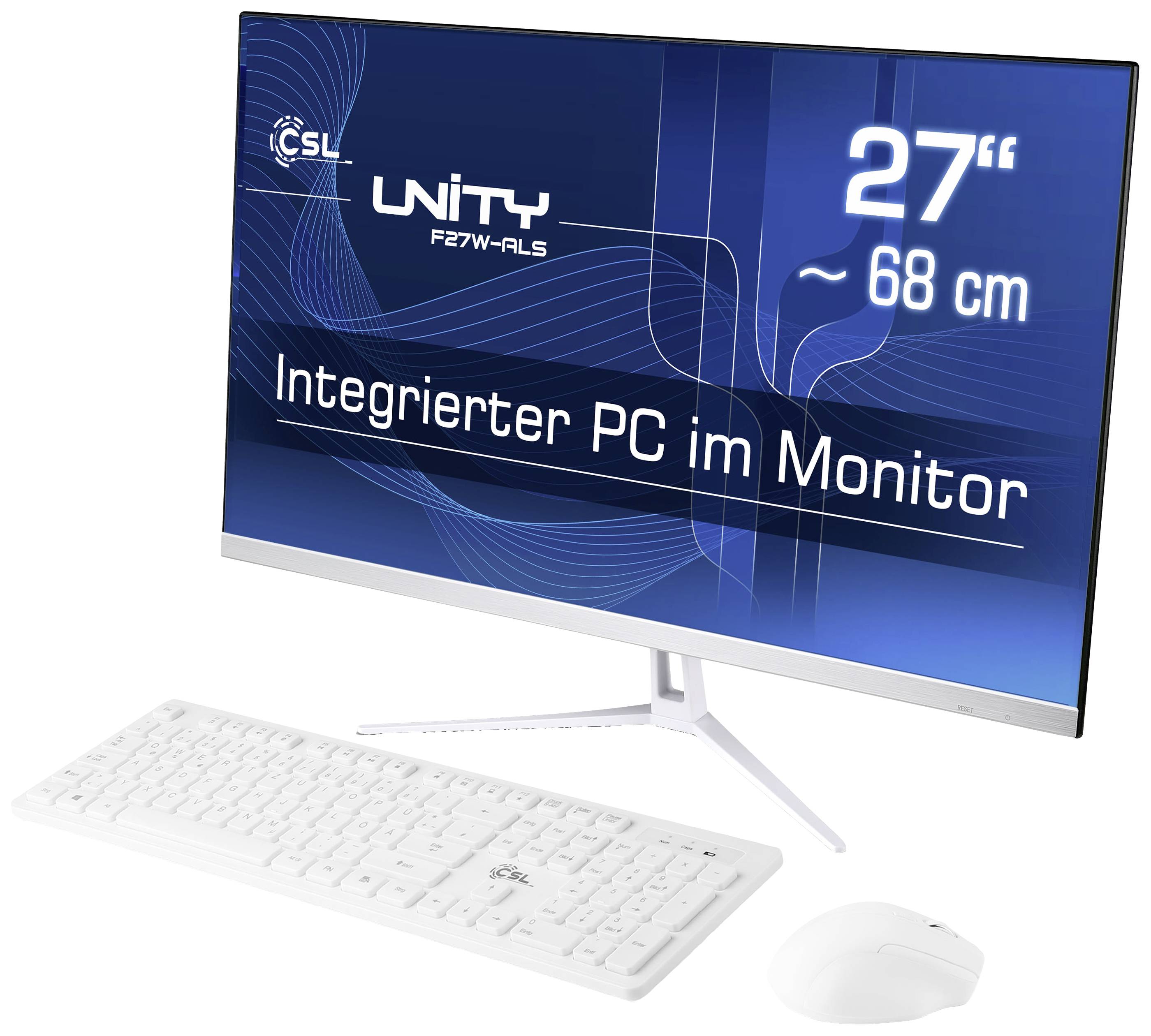 CSL Computer All-in-One PC Unity F27W-ALS 68.6 cm (27 Zoll) Full HD Intel® N N200 3.7 GHz 8 GB RAM 1 TB SSD Intel UHD Gr