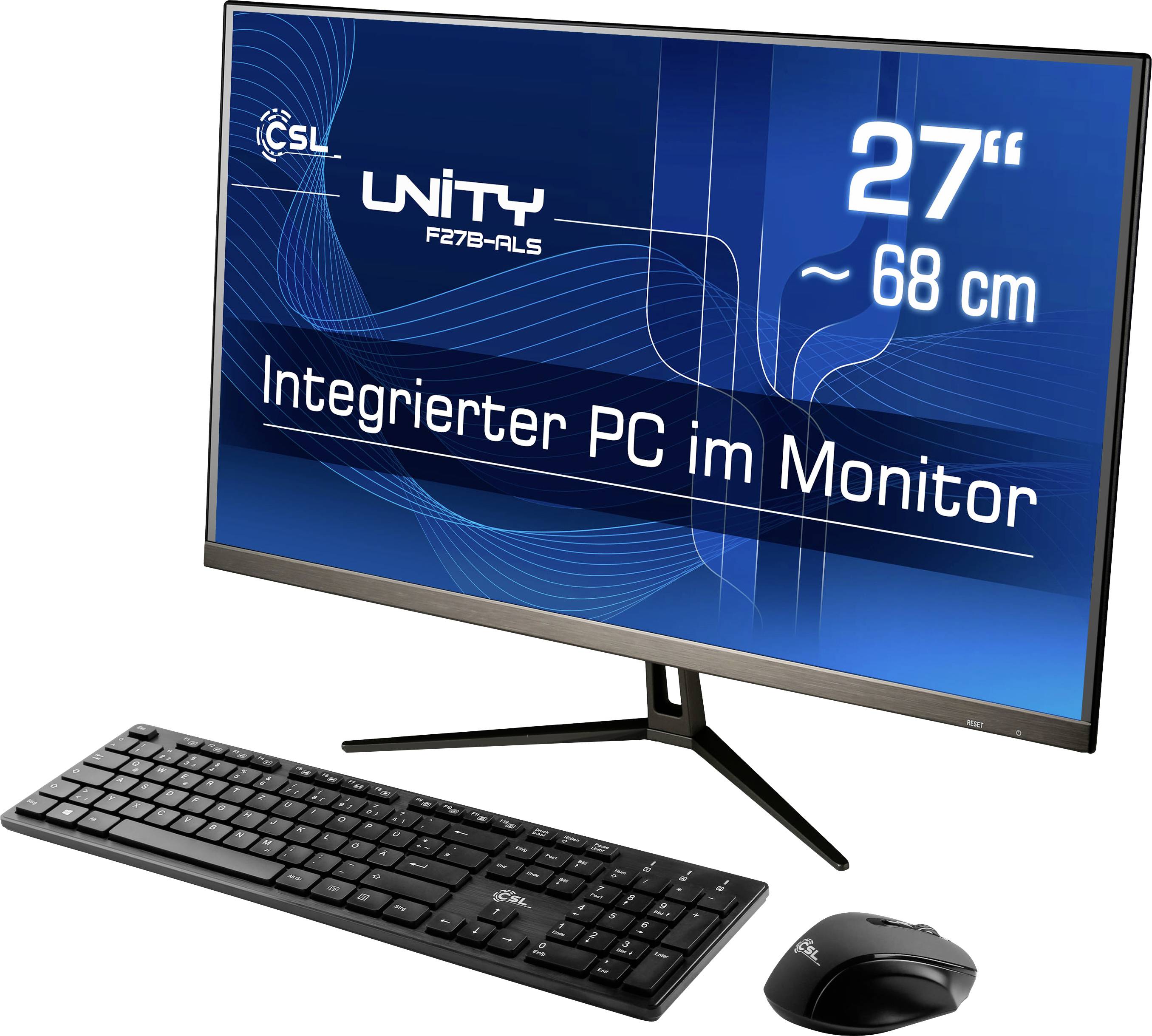CSL Computer All-in-One PC Unity F27B-ALS 68.6 cm (27 Zoll) Full HD Intel® N N200 3.7 GHz 8 GB RAM 2 TB SSD Intel UHD Gr