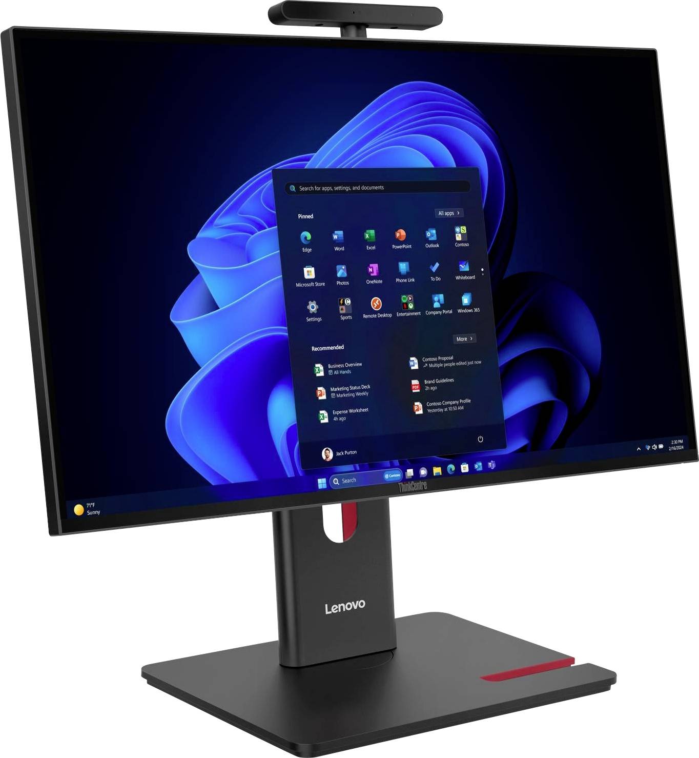 Lenovo All-in-One PC ThinkCentre M90a G6 60.5 cm (23.8 Zoll) Full HD Intel® Core™ Ultra 7 265 5.3 GHz 32 GB RAM 512 GB S