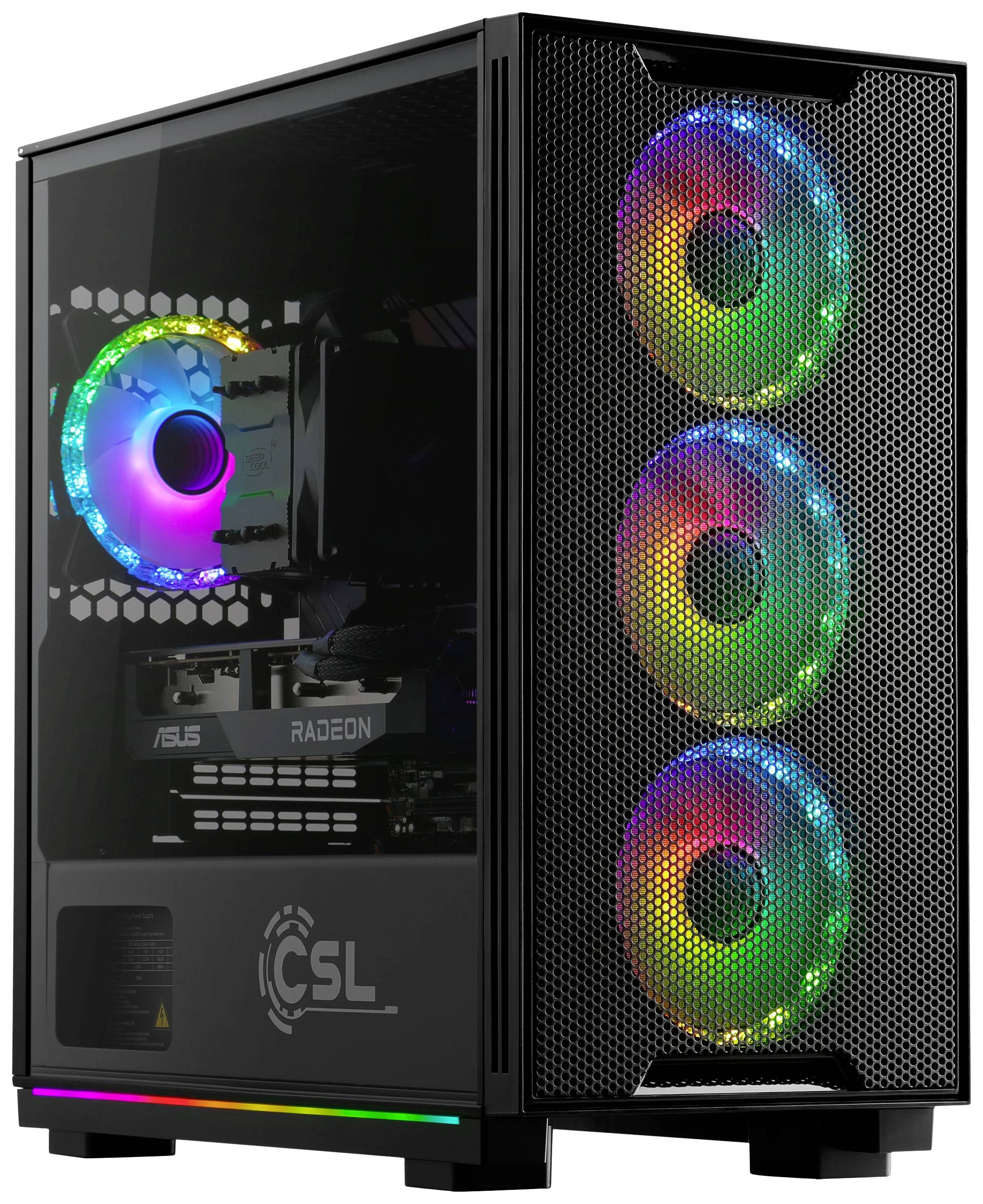 CSL Computer Gaming PC M10500 AMD Ryzen 5 7600 5.1 GHz 16 GB RAM 1000 GB SSD AMD Radeon™ RX 6600 8 GB GDDR6 89175