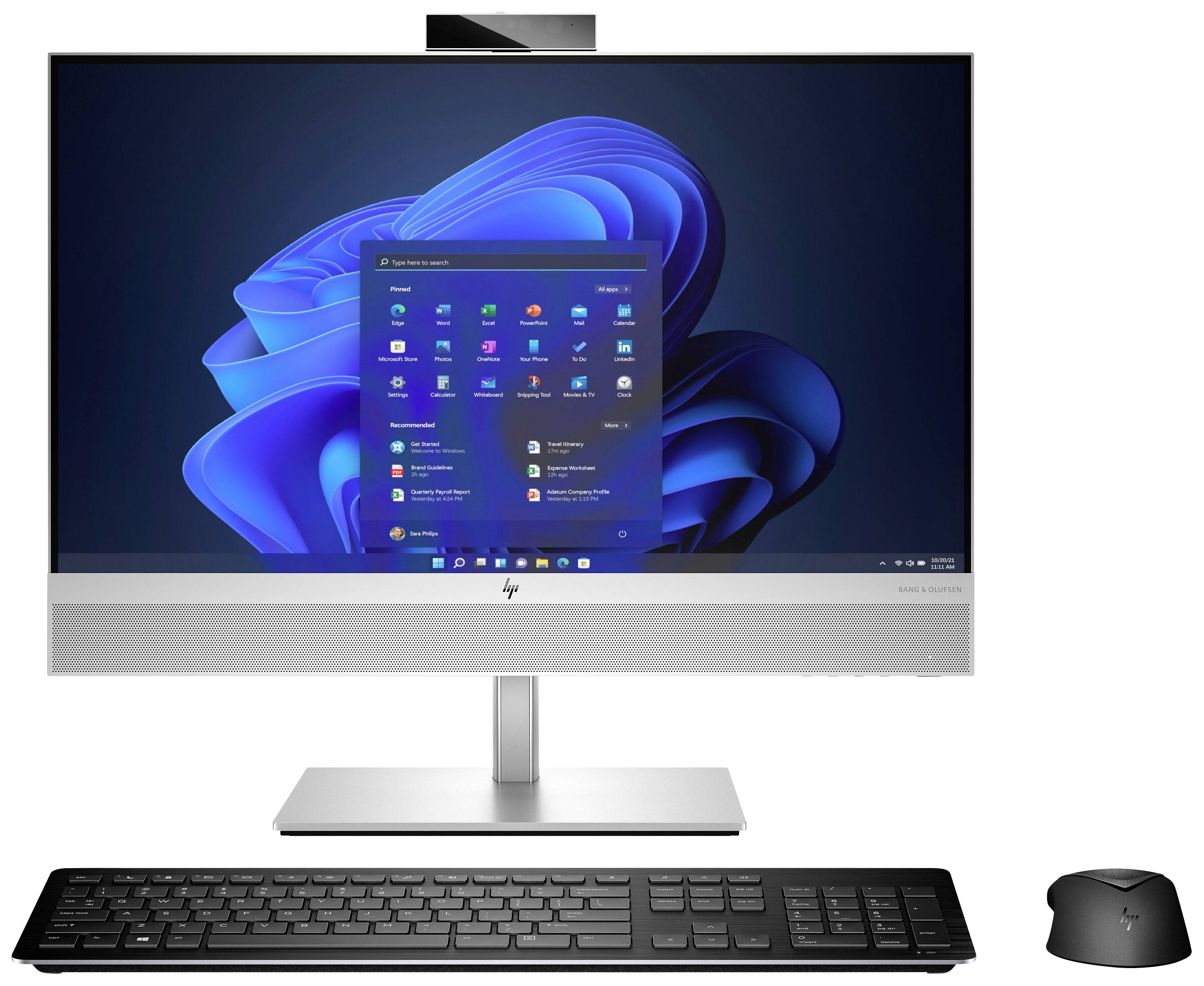HP All-in-One PC EliteOne 840 G9 23.8 Zoll Full HD Intel Core i5 16GB RAM 512GB SSD Schwarz Silber