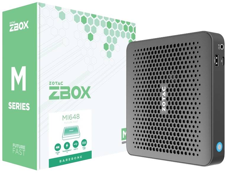 Zotac Barebone ZBOX-MI648-BE Intel® Core™ i5 i5-1340P 4.6 GHz Intel Iris Xe Graphics ZBOX-MI648-BE