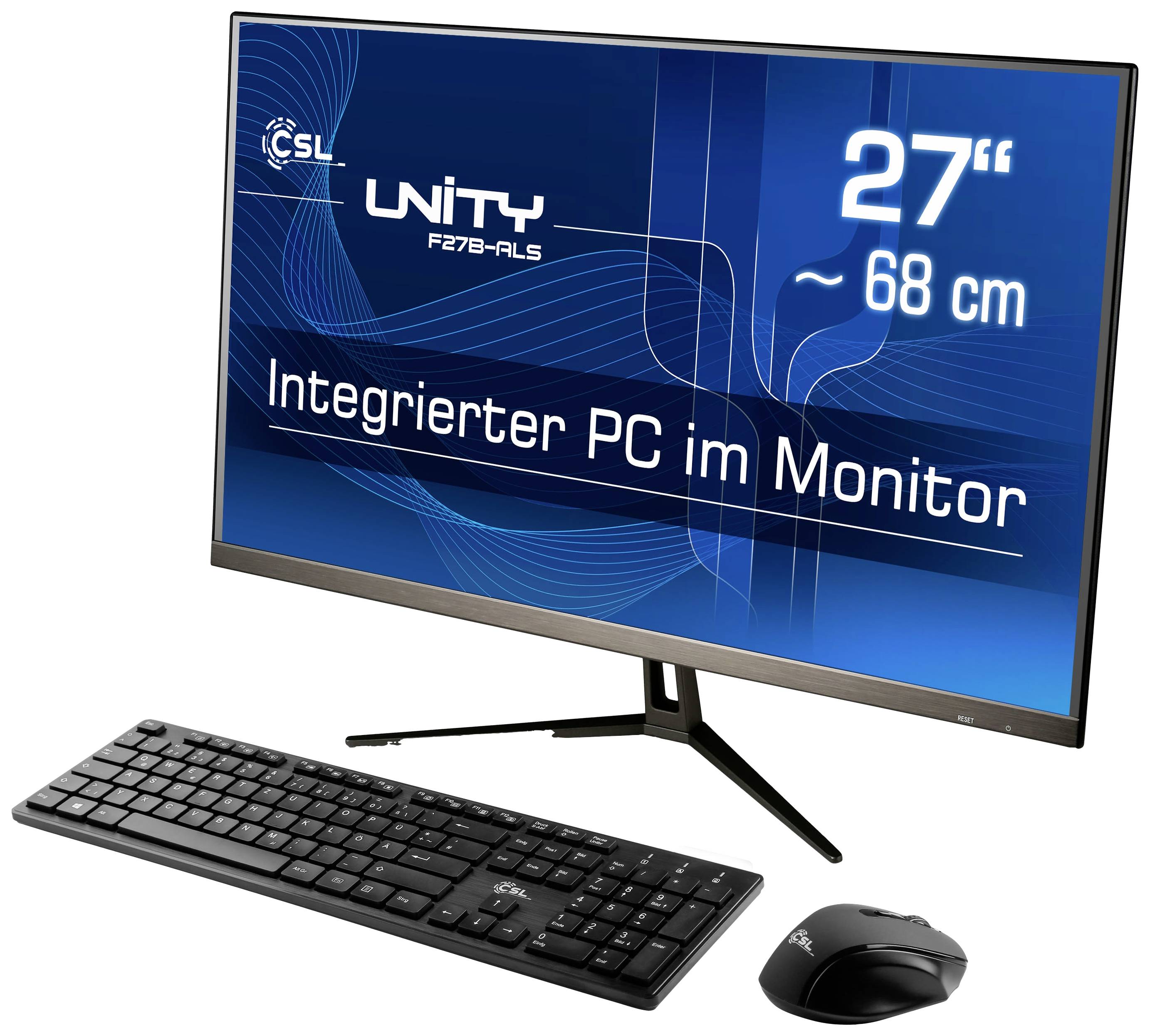 CSL Computer All-in-One PC Unity F27B-ALS 68.6 cm (27 Zoll) Full HD Intel® N N200 3.7 GHz 32 GB RAM 2 TB SSD Intel UHD G