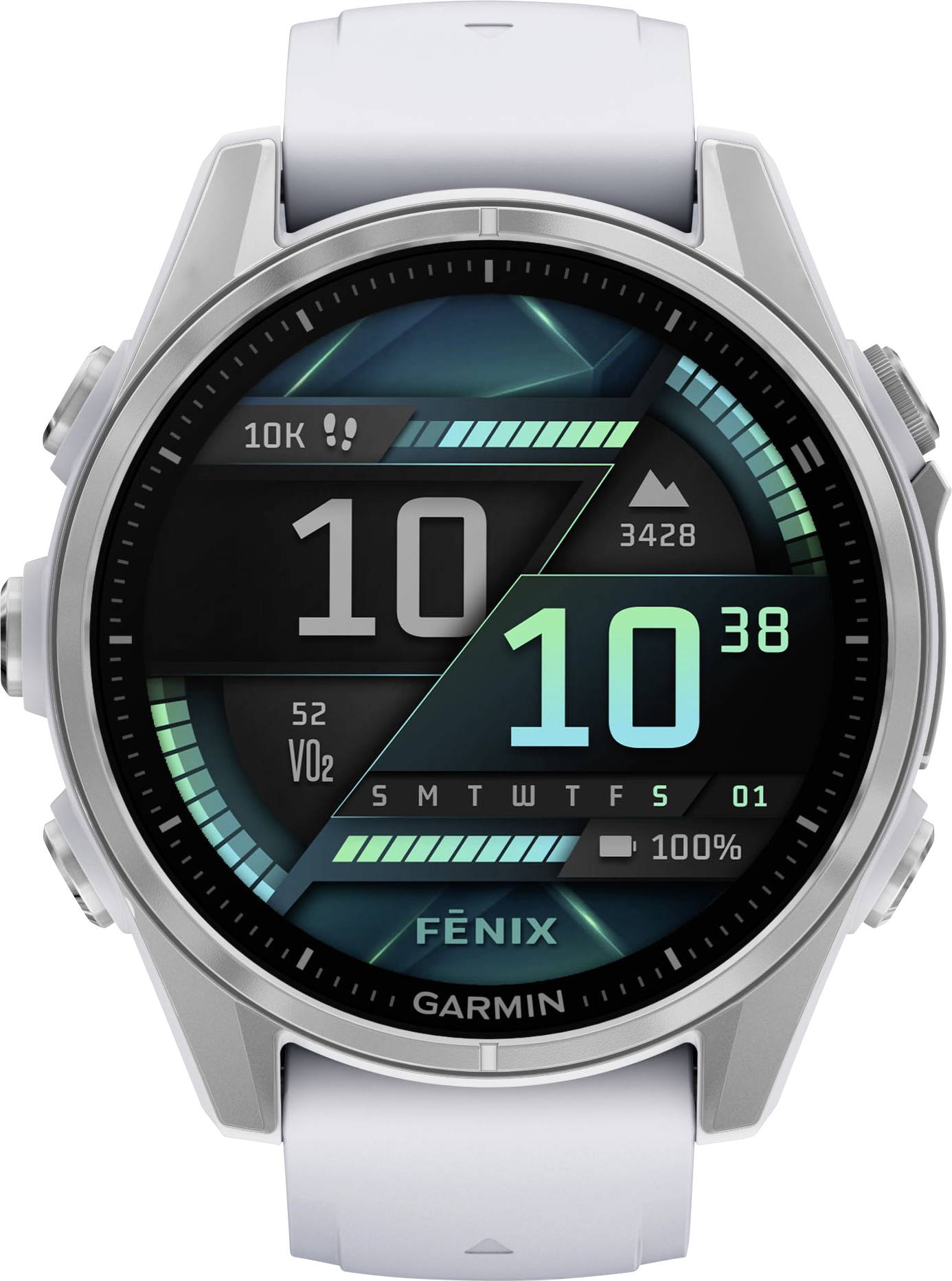 Garmin FENIX® 8 AMOLED Smartwatch 43 mm Stein-Weiß