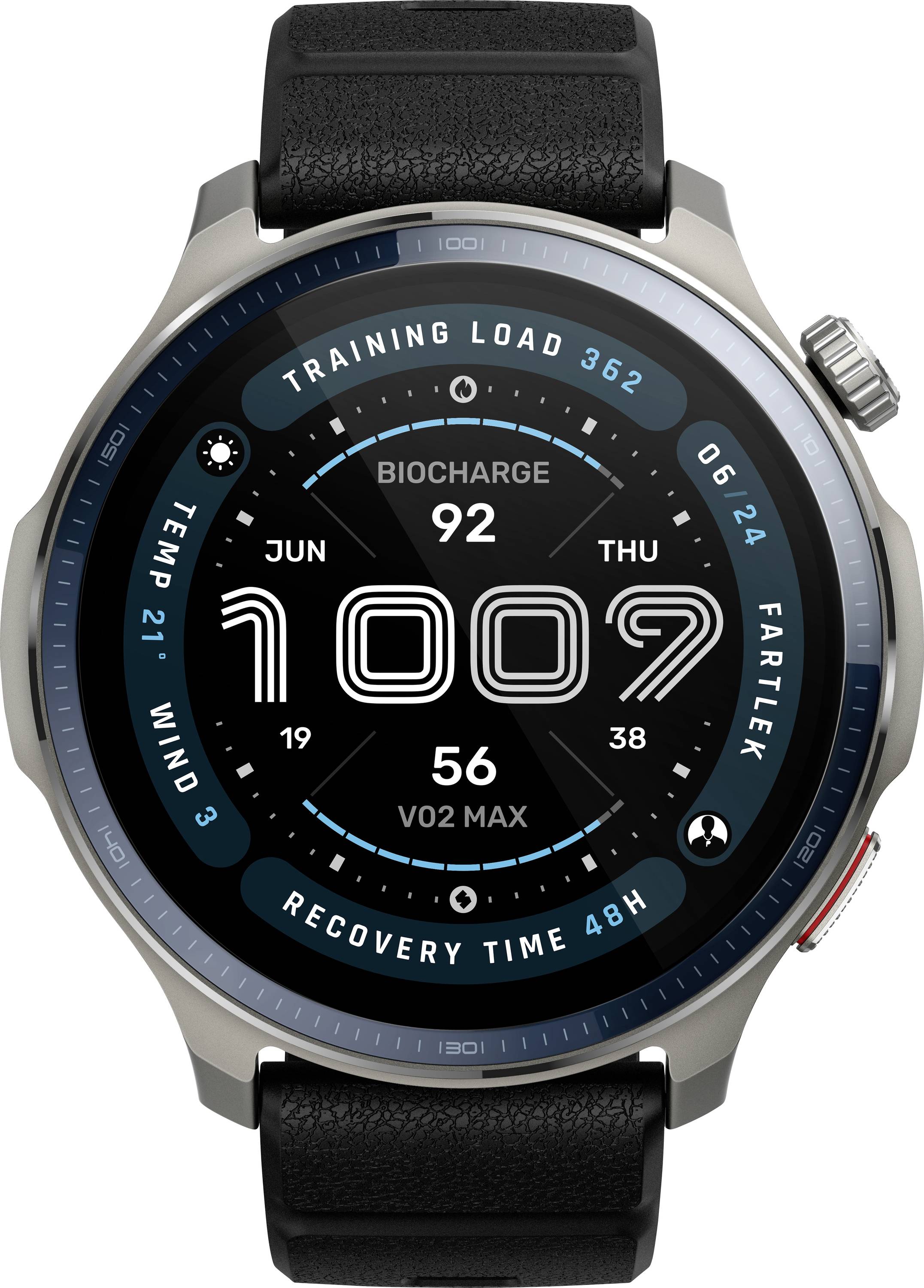 Amazfit Balance 2 Smartwatch Schwarz