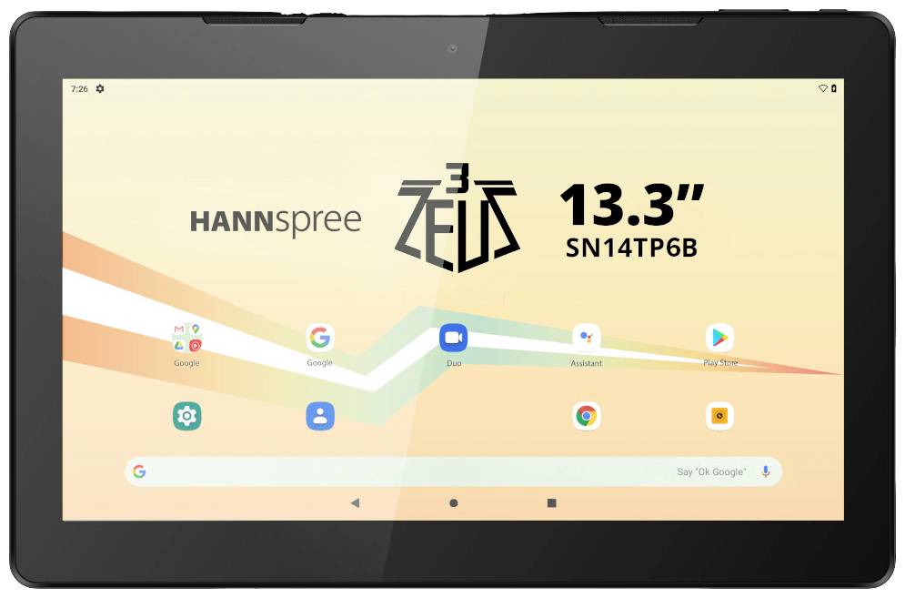 Hannspree Pad Zeus 3 WiFi 128 GB Schwarz Android-Tablet 33.8 cm (13.3 Zoll) 2 GHz MediaTek Android™ 13 1920 x 1080 Pixel