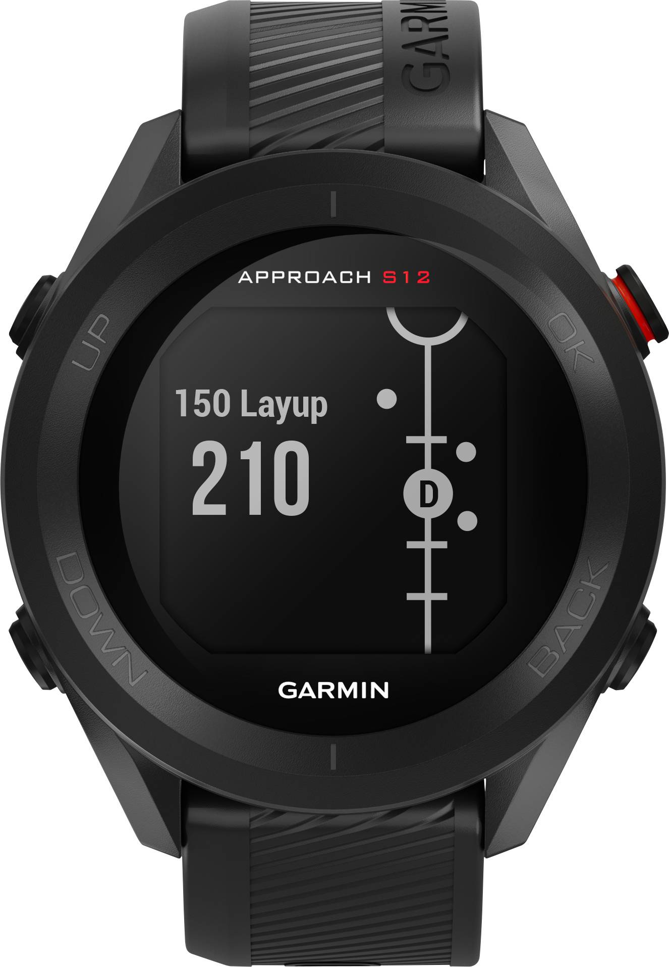 Garmin Approach S12 GPS-Golfuhr Schwarz